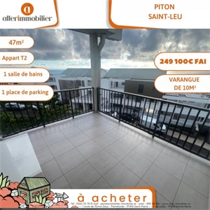 t2 à la vente -   97436  SAINT LEU, surface 0 m2 vente t2 - UBI439259489